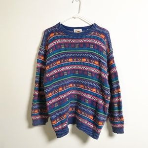 Vintage Colorful Marsh Landing Sweater
